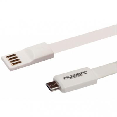 Дата кабель USB 2.0 – Micro USB 1.0м White Auzer (AC-M1WH)
