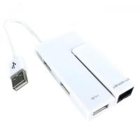 Концентратор USB to Ethernet Wiretek (WK-EU400w)