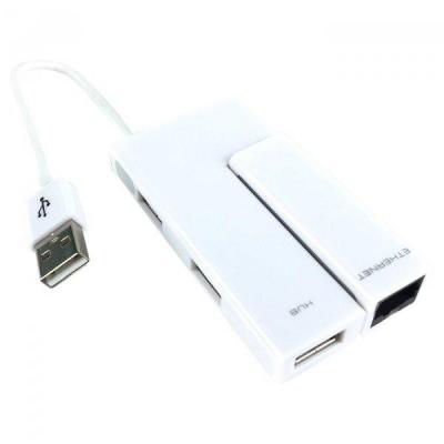 Концентратор USB to Ethernet Wiretek (WK-EU400w)