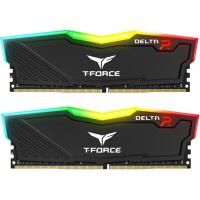 Модуль пам'яті для комп'ютера DDR4 8GB (2x4GB) 2666 MHz T-Force Delta Black RGB Team (TF3D48G2666HC15BDC01)