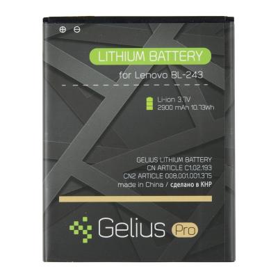 Акумуляторна батарея Gelius Pro Lenovo BL-243 (A7000/K3 Note/K50) (2500 mAh) (67165)