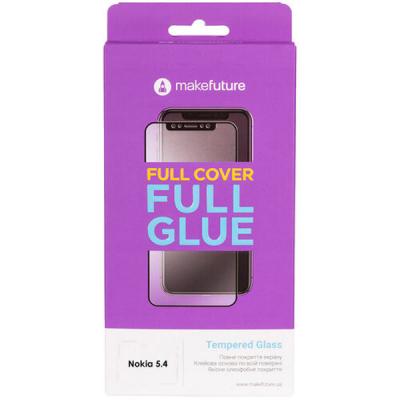 Скло захисне MakeFuture Nokia 5.4 Full Cover Full Glue (MGF-N54)