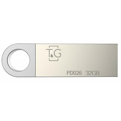 USB флеш накопичувач T&G 32GB 026 Metal Series Silver USB 2.0 (TG026-32G)
