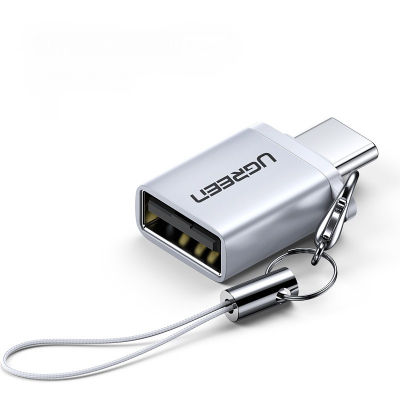 Перехідник Ugreen OTG USB 3.0 AF to Type-C US270 Alum. (Gray) (50283)