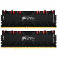 Модуль пам'яті для комп'ютера DDR4 16GB (2x8GB) 4266 MHz Renegade RGB Black Kingston (KF442C19RBAK2/16)