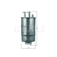 Fuel filter KOLBENSCHMIDT KL567
