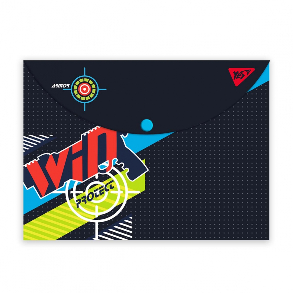 Папка - конверт Yes на кнопці А4 Blaster (492004) Папка - конверт Yes на кнопці А4 Blaster (492004)