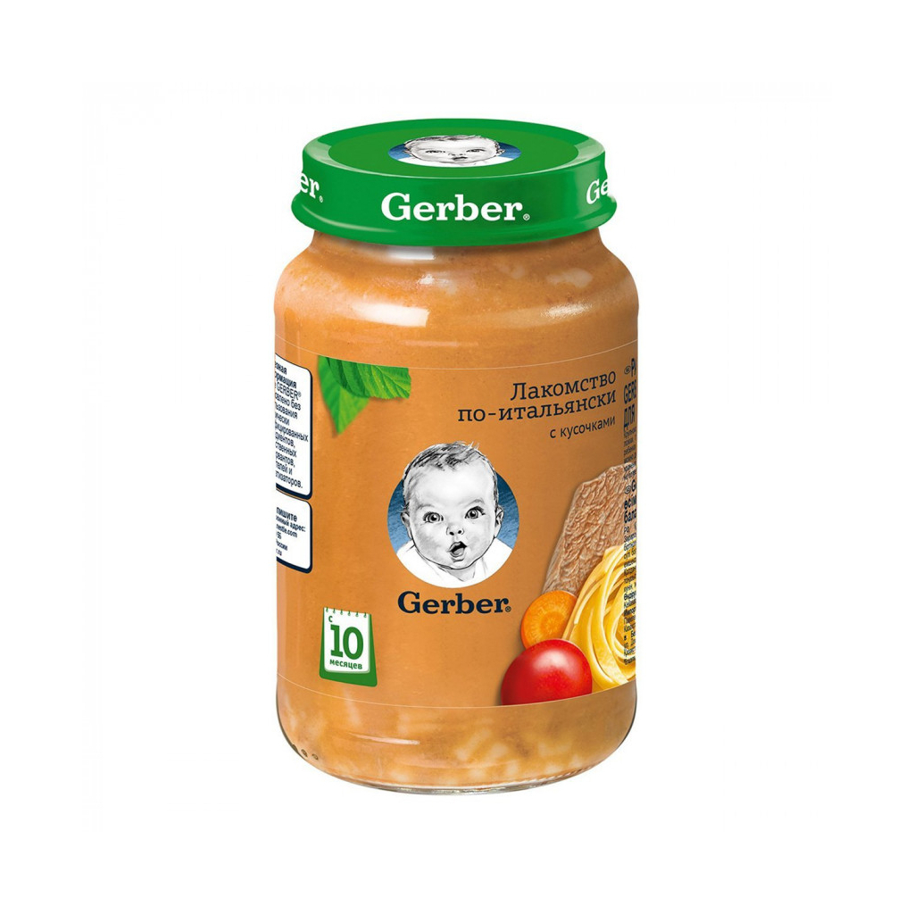 Дитяче пюре Gerber Ласощі по-італійськи, 190 г (7613036460941) Дитяче пюре Gerber Ласощі по-італійськи, 190 г (7613036460941)