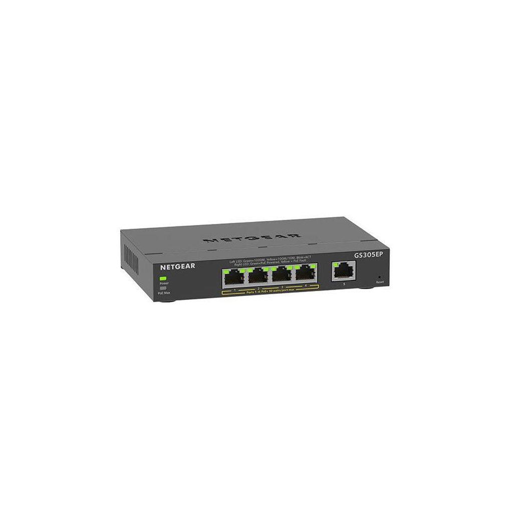 Комутатор мережевий Netgear GS305EP-100PES Комутатор мережевий Netgear GS305EP-100PES