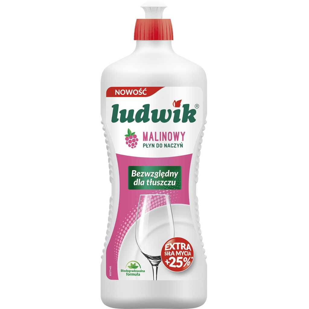 Засіб для ручного миття посуду Ludwik Малина 900 г (5900498028201)