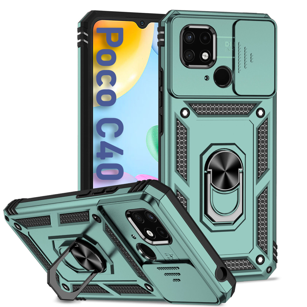 Чохол до мобільного телефона BeCover Military Poco C40 Dark Green (708204) Чохол до мобільного телефона BeCover Military Poco C40 Dark Green (708204)