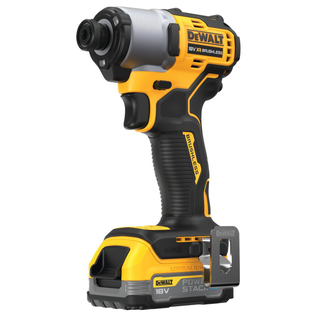 Шуруповерт DeWALT 18 В XR Li-lon PowerStack 1.7Ah, 192 Нм, кейс TSTAK (DCF840E1T) Шуруповерт DeWALT 18 В XR Li-lon PowerStack 1.7Ah, 192 Нм, кейс TSTAK (DCF840E1T)
