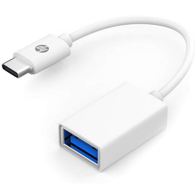 Перехідник USB3.1 Type-C to USB (OTG) 0.15m white HP (DHC-TC105)