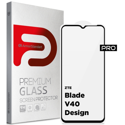 Скло захисне Armorstandart Pro ZTE Blade V40 Design Black (ARM68740)