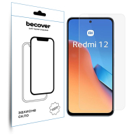 Скло захисне BeCover Xiaomi Redmi 12 3D Crystal Clear Glass (709609)