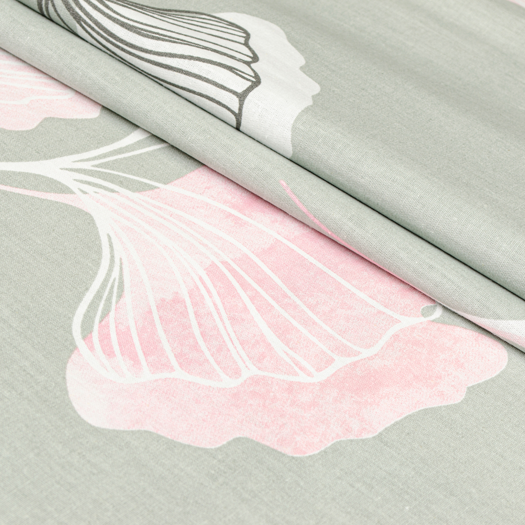 Постільна білизна Home Line Гінко Білоба сіро-персиковий бязь полуторний (173304) Постільна білизна Home Line Гінко Білоба сіро-персиковий бязь полуторний (173304)