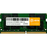 Модуль пам'яті для ноутбука SoDIMM DDR4 16GB 2666 MHz ATRIA (UAT42666CL19SK1/16)