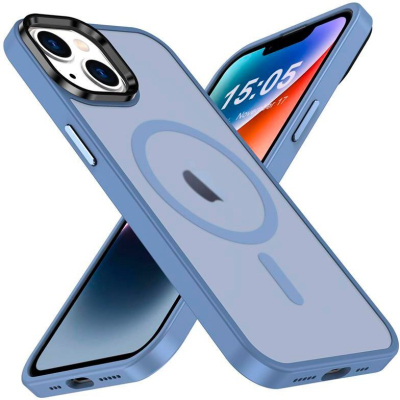 Чохол до мобільного телефона 2E Basic Apple iPhone 15 Pro Soft Touch MagSafe Cover Light Blue (2E-IPH-15PR-OCLS-LB)