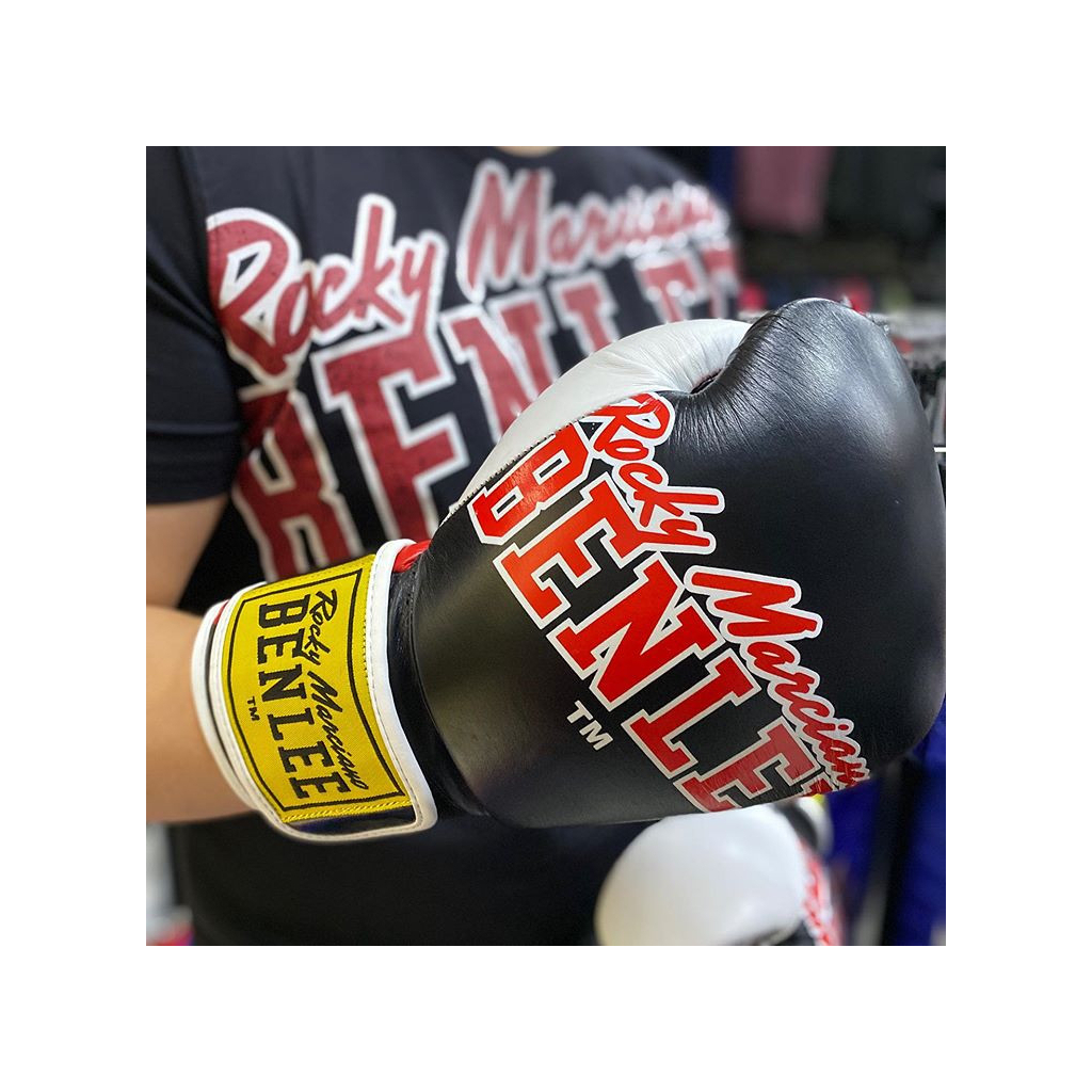 Боксерські рукавички Benlee Bang Loop Шкіра 12oz Чорно-червоні (199351 (Black Red) 12 oz.)