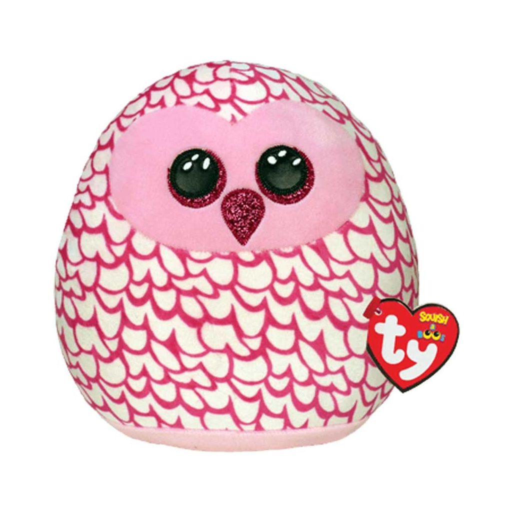 М'яка іграшка Ty Squish-a-Boos Рожева сова Pinky 20 см (39300)