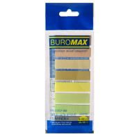 Bookmark sticker Buromax Plastic PASTEL 45x12mm, 8x25pcs (BM.2307-99)