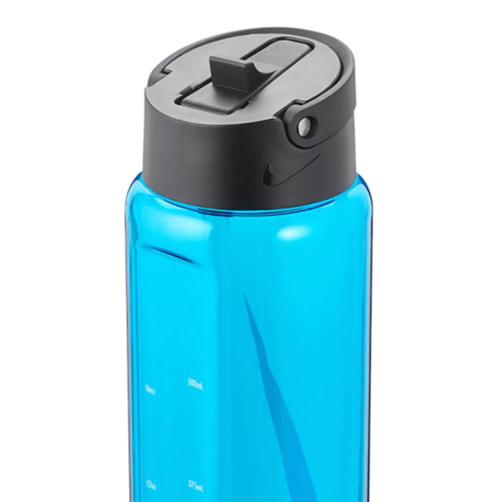 Пляшка для води Nike TR Renew Recharge Straw Bottle 24 OZ блакитний, чорний 709 мл N.100.7642.445.24 (887791733429)