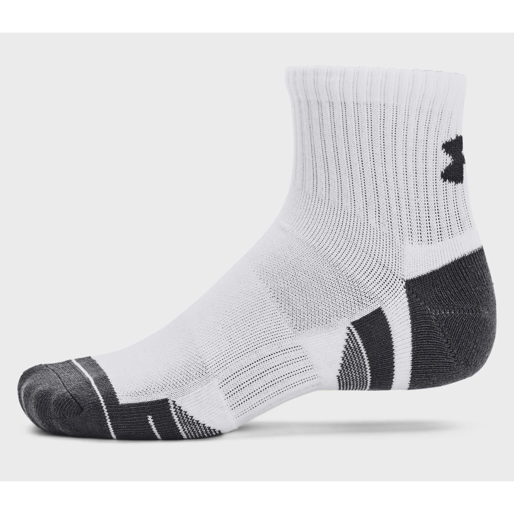 Шкарпетки Under Armour 1379528-100 Performance Cotton 3 пари Qtr білий MD (196883995233)