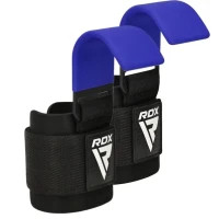 RDX W5 Gym Hook Strap Blue Plus (WAN-W5U+) wrist pull-up hooks