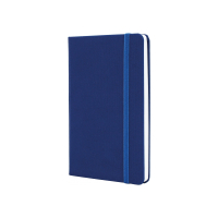 Notebook Optima A5 SQUARE, hard cover, rubber, white block cell, blue (O27100-02)