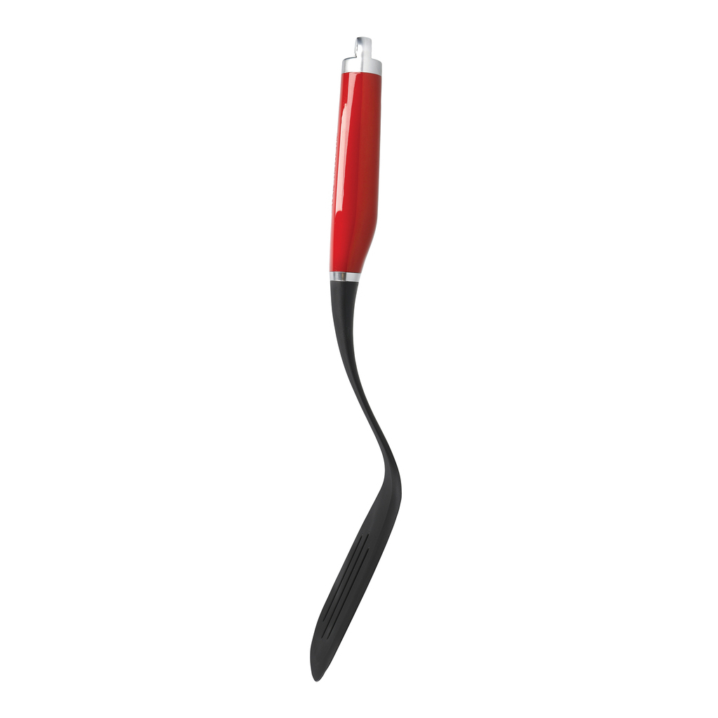 Лопатка кухонна KitchenAid Coreline з прорізами, 35,6 см, червоний (KAG002OHERE)