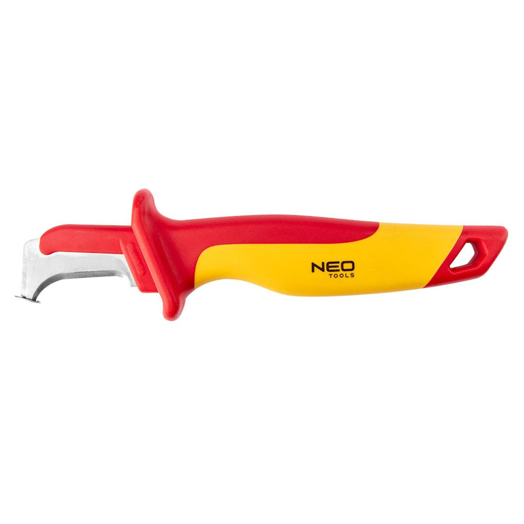 Ніж монтажний Neo Tools діелектричний, 1000V, вигнуте лезо, 180мм (01-553)
