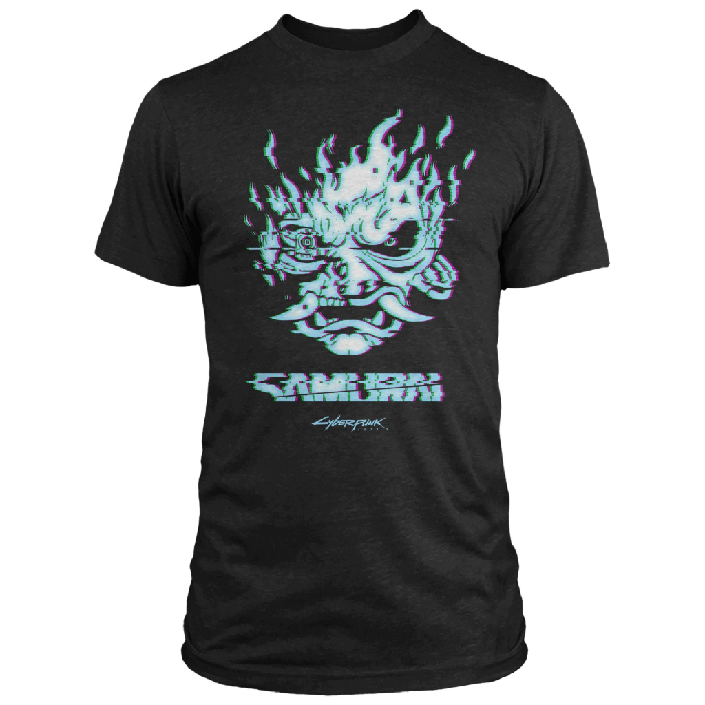 Футболка Jinx Cyberpunk 2077 - Glitch Samurai Premium Tee Black, L (JINX-11911L)