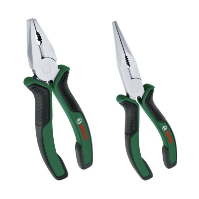 Плоскогубці Bosch набір 2 шт, комбіновані, подовжені (1.600.A02.75H)