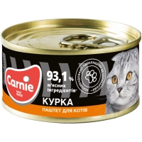 Паштет для котів Carnie м'ясний з куркою 100 г (4820255190013)
