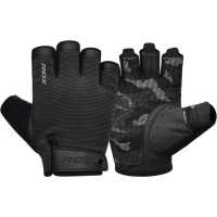 Fitness gloves RDX T2 Half Black Plus S (WGA-T2HB-S+)