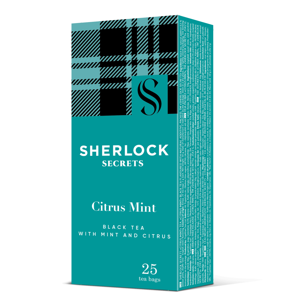 Чай Sherlock Secrets Citrus Mint чорний 25х2 г (shs.01138)