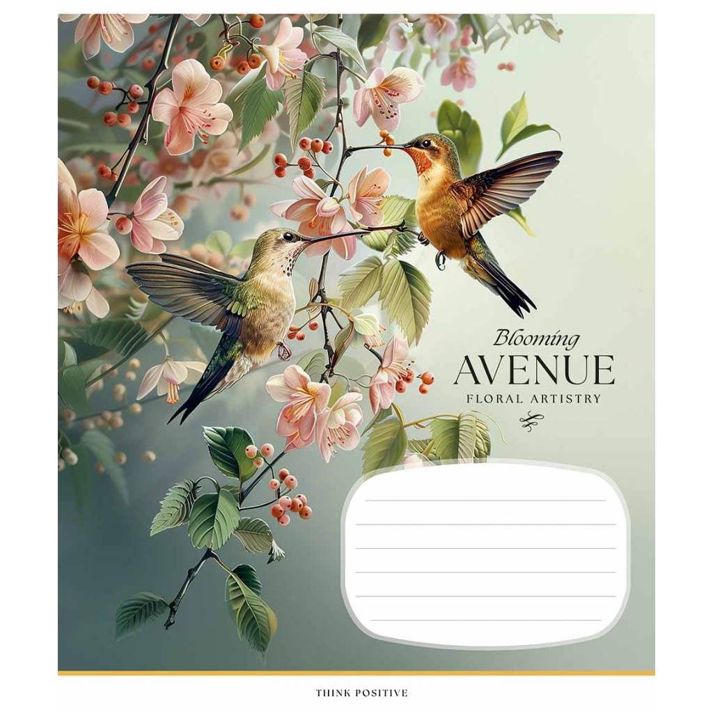 Зошит Школярик Blooming avenue 24 аркуша лінія (024-3553L)