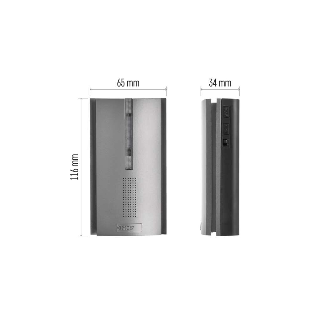 Дверний дзвінок бездротовий P5763R 3x AA for P5760, P5763, P5760T EMOS (P5763R)