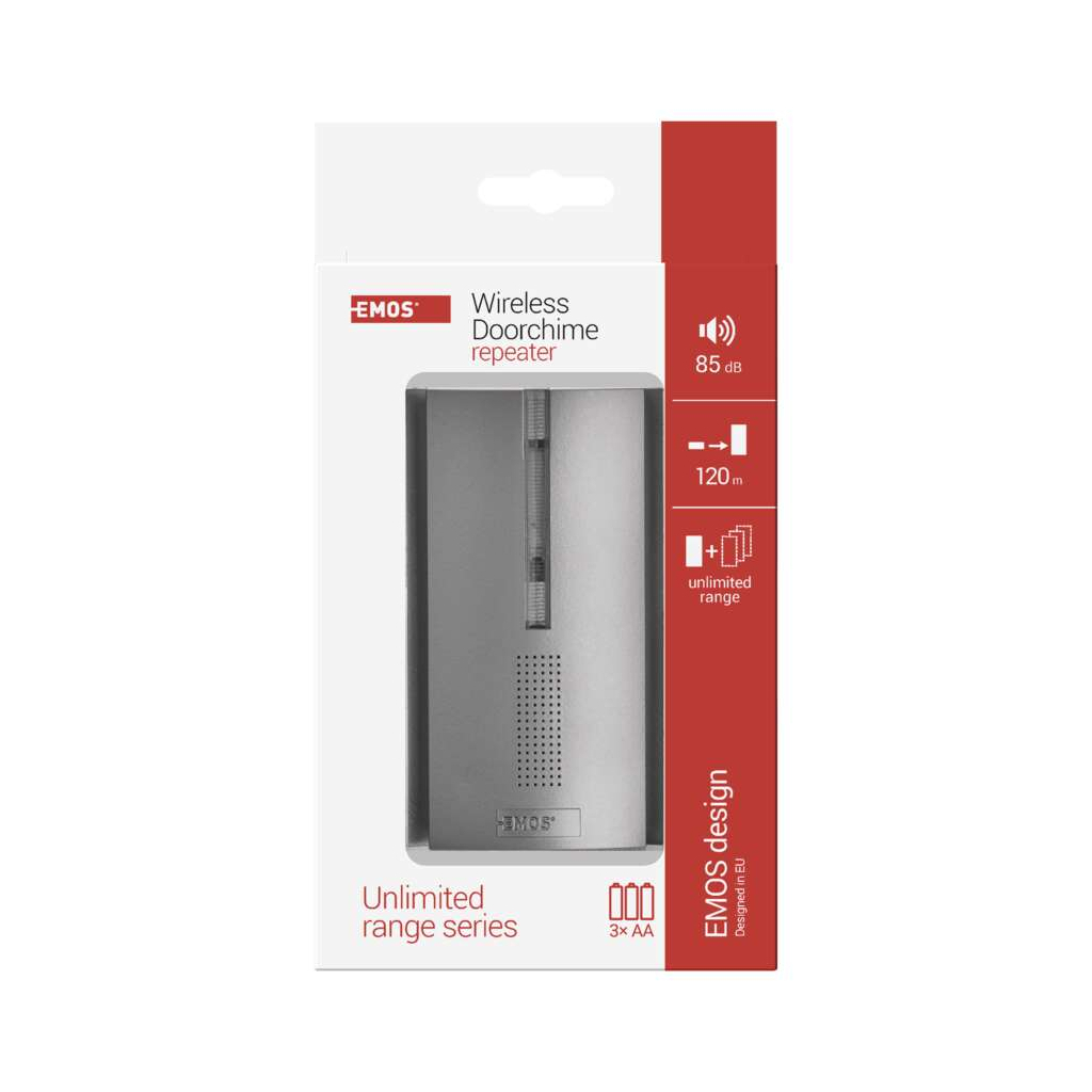 Дверний дзвінок бездротовий P5763R 3x AA for P5760, P5763, P5760T EMOS (P5763R)