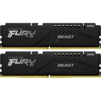 Модуль пам'яті для комп'ютера DDR5 128GB (2x64GB) 5600 MHz Beast Black Kingston Fury (ex.HyperX) (KF556C40BBK2-128)
