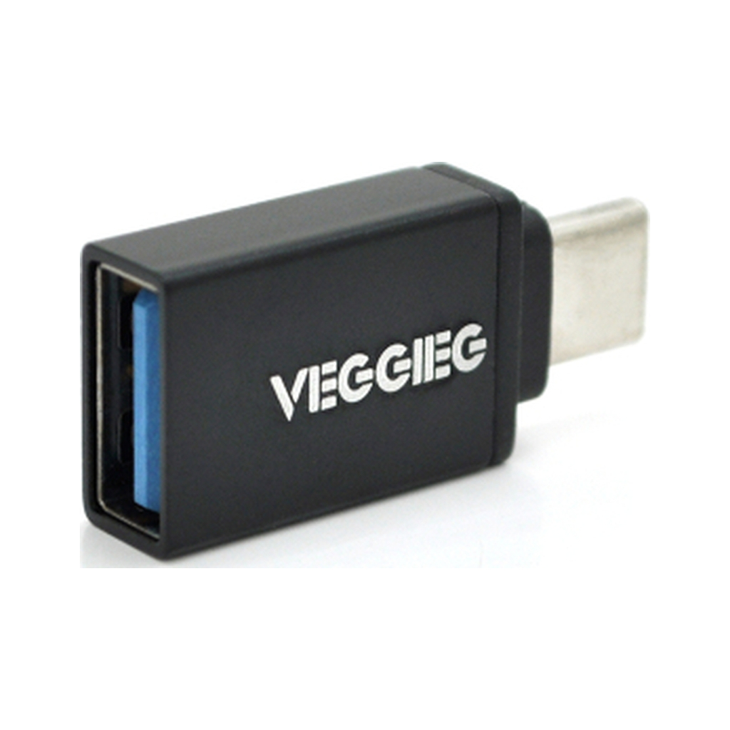 Перехідник USB 3.0 AF to USB-C M OTG black VEGGIEG (OT-B) Перехідник USB 3.0 AF to USB-C M OTG black VEGGIEG (OT-B)