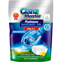 Таблетки для посудомийних машин Glanz Meister Platinum All in 1 25 шт. (4260418933130)