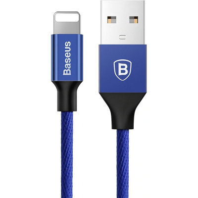 Дата кабель USB 2.0 AM to Lightning 1.2m navy blue Baseus (CALYW-13)