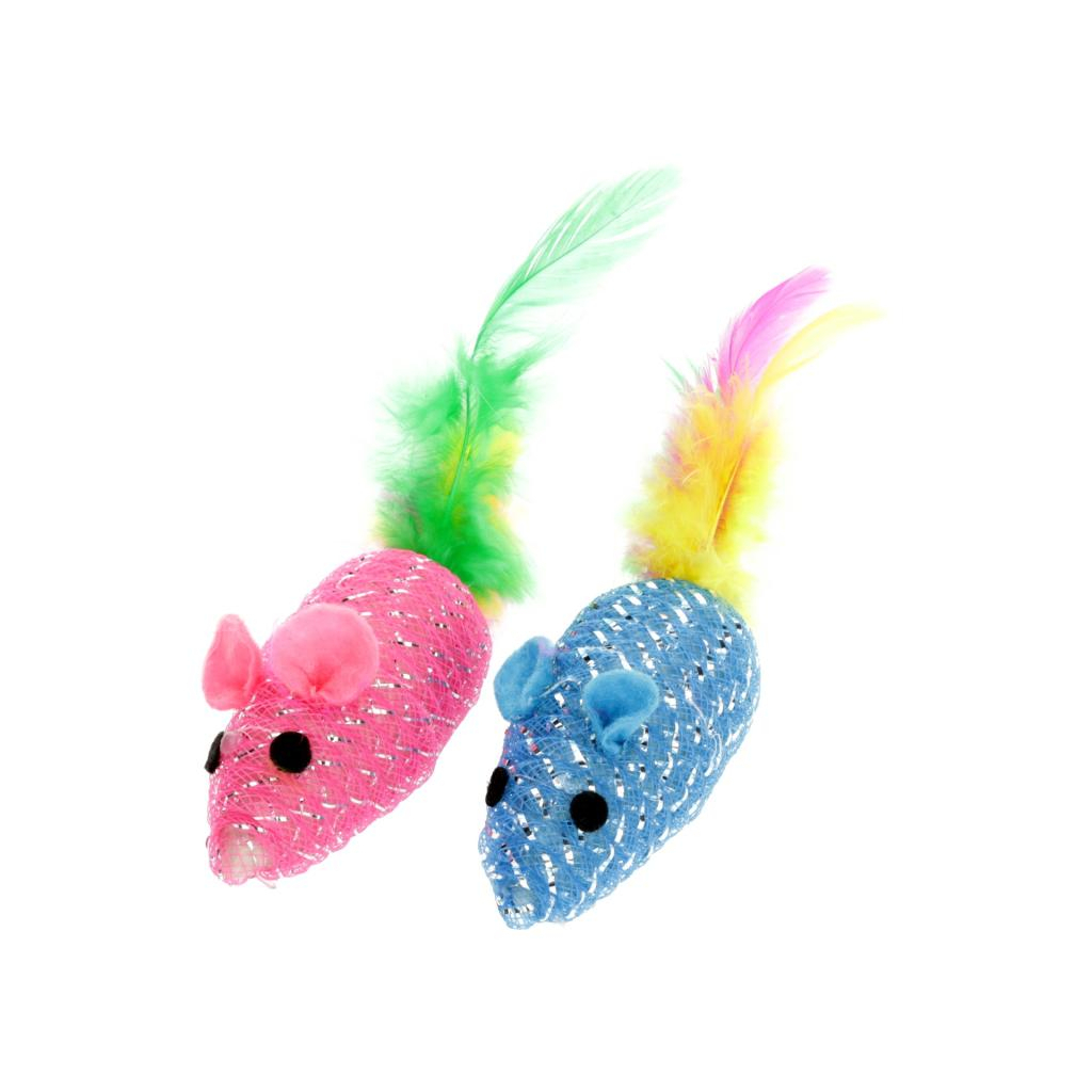 Іграшка для котів Hippie Pet Мишки з пір'ям поліестер різнокольорові 7.5 см 2 шт (HIPCT18094) Іграшка для котів Hippie Pet Мишки з пір'ям поліестер різнокольорові 7.5 см 2 шт (HIPCT18094)