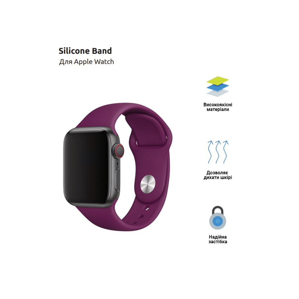 Ремінець до смарт-годинника Armorstandart Sport Band (3 Straps) для Apple Watch 42 (Series 11-10)/41/40/38 Purple (ARM49077) Ремінець до смарт-годинника Armorstandart Sport Band (3 Straps) для Apple Watch 42 (Series 11-10)/41/40/38 Purple (ARM49077)