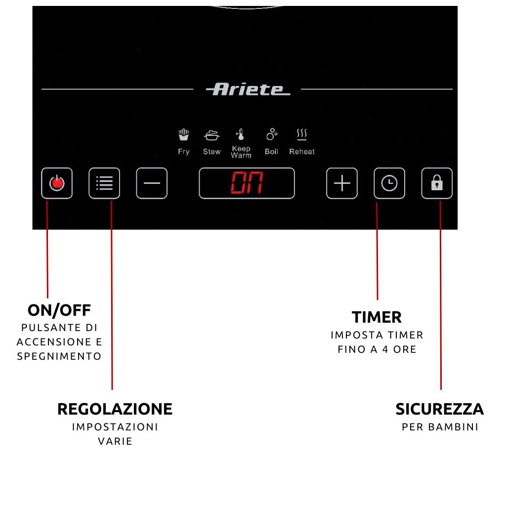 Настільна плита Ariete 1997 (00C199700AR0) Настільна плита Ariete 1997 (00C199700AR0)
