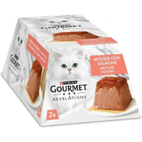 Паштет для котів Purina Gourmet Revelations мус з лососем 2х57 г (7613287071217)