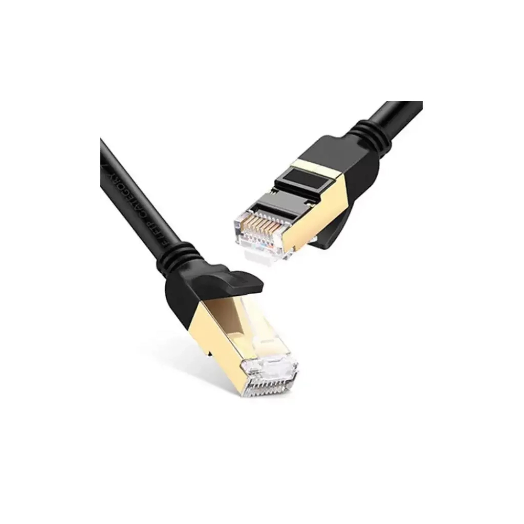Патч-корд 10м, F/FTP cat 7 RJ-45 black Ugreen (U_11273) Патч-корд 10м, F/FTP cat 7 RJ-45 black Ugreen (U_11273)