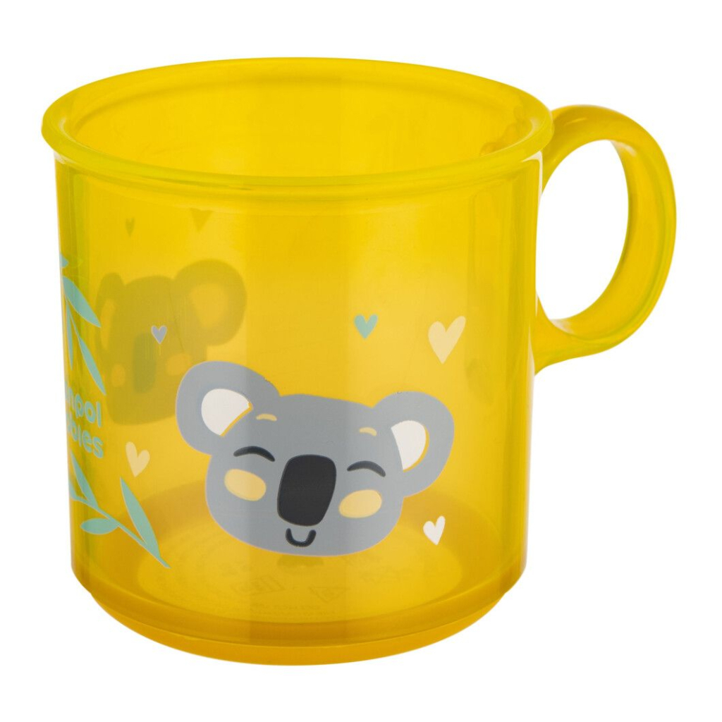 Набір дитячого посуду Canpol babies EXOTIC ANIMALS кружка антипідслизгова,жовта (2/100_yel)