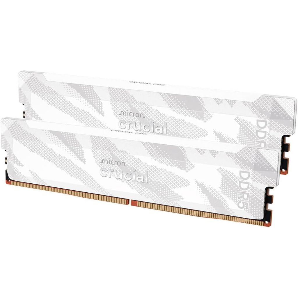 Модуль пам'яті для комп'ютера DDR5 32GB (2x16GB) 6400 MHz Pro Overclocking White Micron (CP2K16G64C32U5W) Модуль пам'яті для комп'ютера DDR5 32GB (2x16GB) 6400 MHz Pro Overclocking White Micron (CP2K16G64C32U5W)